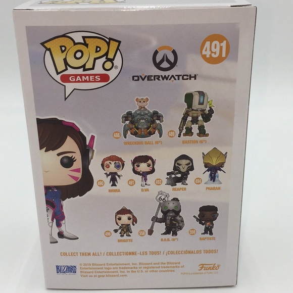 Overwatch D Va Eb Games Exclusive Funko Pop 491 Diamond Collection Figure - Picture 3 of 11